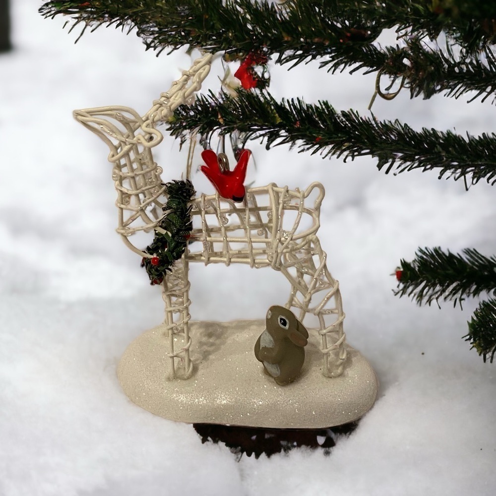 Deer Friend 2006 Hallmark Keepsake Ornament Metal White Deer in box